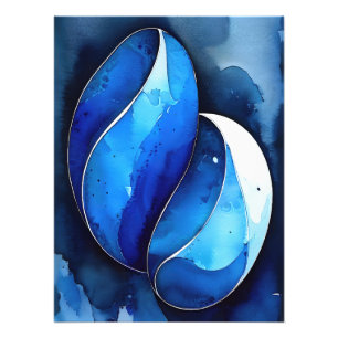 Meereskobaltkurven Fotodruck