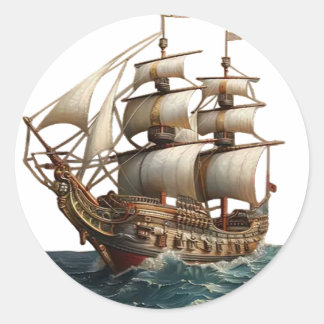 Meereskönigin Runder Aufkleber