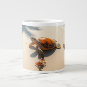 Meereskrabben am tropischen Strand – Friedlicher O Jumbo-Tasse