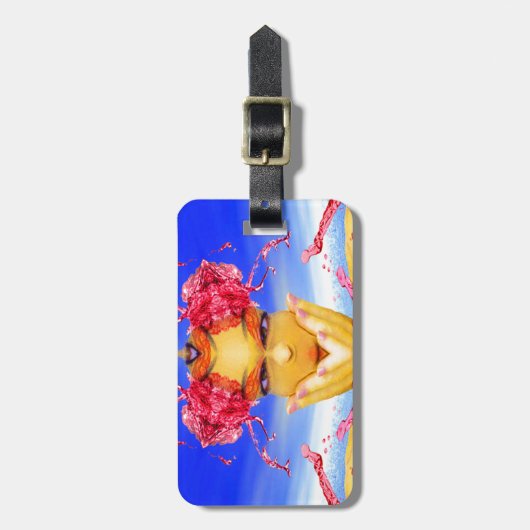 Meereskreatur Gepäckanhänger (Vorderseite vertikal)