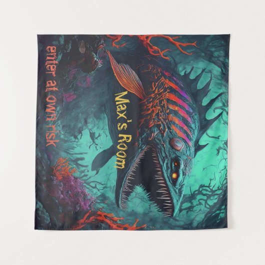 Meereskreatur Wandteppich (Vorderseite (Horizontal))