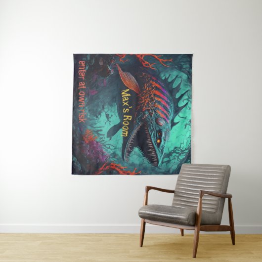 Meereskreatur Wandteppich (Beispiel (Horizontal))