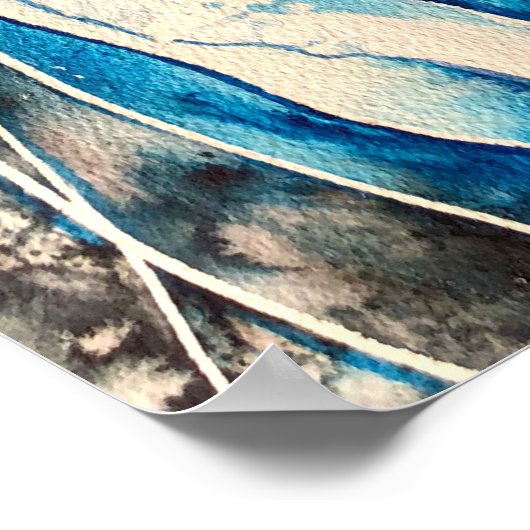 Meereskunst der Qualle Poster (Ecke)