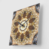 MEERESKURSE QUADRATISCHE WANDUHR (Winkel)