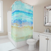 *~* Meeresküste AR7 Beach Nautical Waves Surf Beac Duschvorhang (Beispiel)