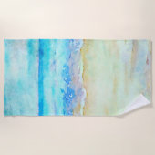 *~* Meeresküste AR7 Beach Nautical Waves Surf Beac Strandtuch (Vorderseite)