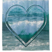 Meeresküste Duschvorhang (Vorderseite)