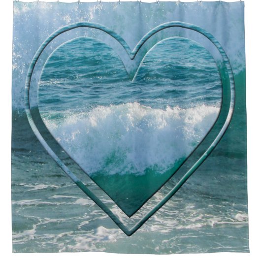 Meeresküste Duschvorhang (Vorderseite)