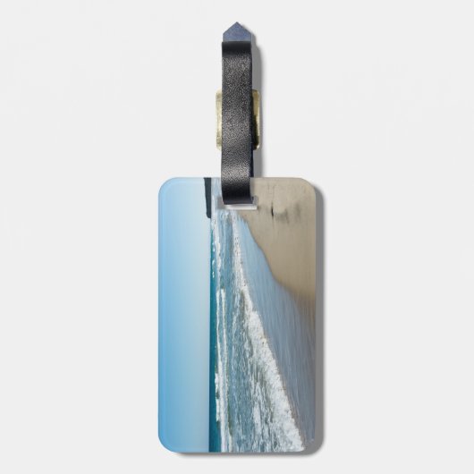 Meeresküste Gepäckanhänger (Rückseite vertikal)