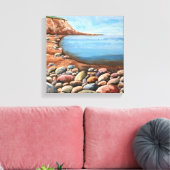 Meeresküste Küstenfelsen Leinwanddruck (Insitu (Wohnzimmer))