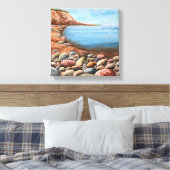Meeresküste Küstenfelsen Leinwanddruck (Insitu (Schlafzimmer))
