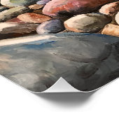 Meeresküste Küstenfelsen Poster (Ecke)