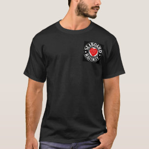 Meeresküste-Luftverkehrslinie Bahnherz-Logo T-Shirt