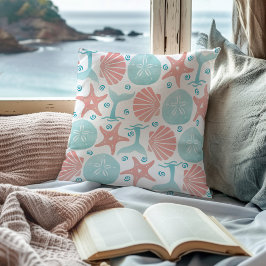 Meeresküste Muschel Starfish Sand Dollar Whale Küs Kissen