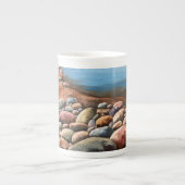 Meeresküste Originelle handgemalte Kunst Porzellantasse (Vorderseite)