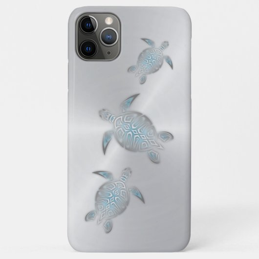 Meeresküste Silver Sea Turtles Case-Mate iPhone Hülle (Rückseite)