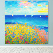 Meereslandschaft 08 leinwanddruck (Insitu (Holzboden))