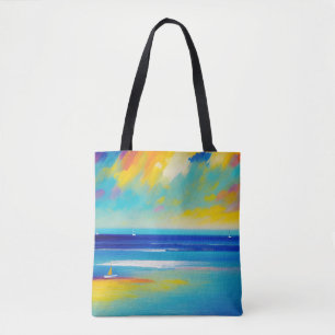 Meereslandschaft 10 „Im Sand stecken geblieben“. Tasche