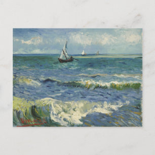 Meereslandschaft bei Les Saintes-Maries-de-la-Mer Postkarte