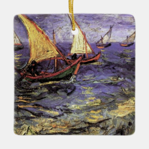 Meereslandschaft bei Saintes Maries von Vincent va Keramikornament