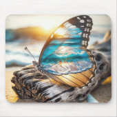 Meereslandschaft in Schmetterlingsflügeln Mousepad (Vorne)
