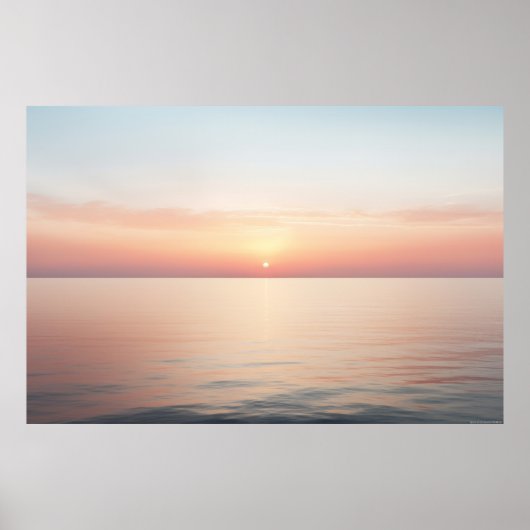 Meereslandschaft Meditation Ruhe Poster (Vorne)