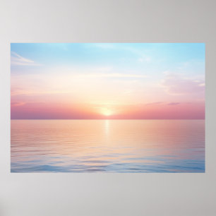 Meereslandschaft Meditation Ruhe Poster
