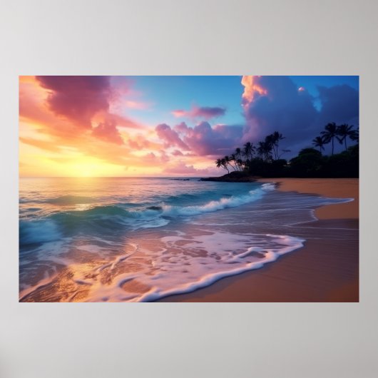 Meereslandschaft Meditation Ruhe Poster (Vorne)