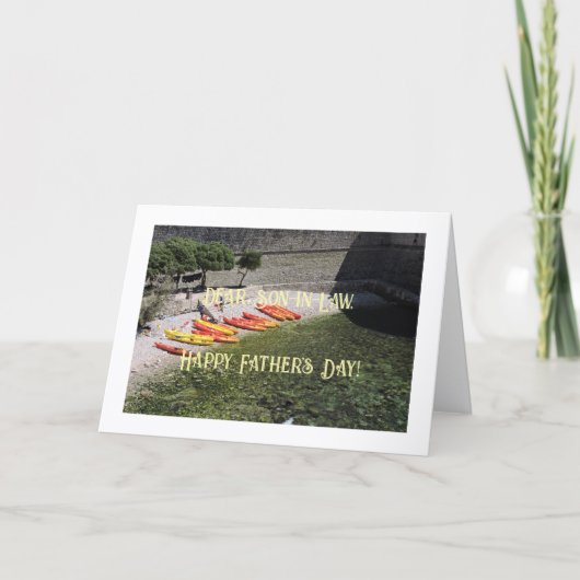 Meereslandschaft, Schwiegersohn, Vatertagskarte Karte (Vorderseite)