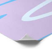 Meereslandschaft tropischer Strand mit rosa Sand, Poster (Ecke)