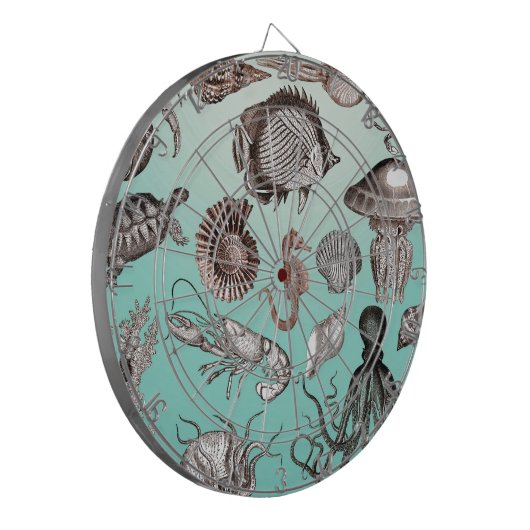 Meeresleben Dartscheibe (Vorderseite Links)