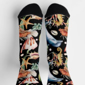 Meeresleben Delphine Seepferde Beach Pattern Socken (Oben)