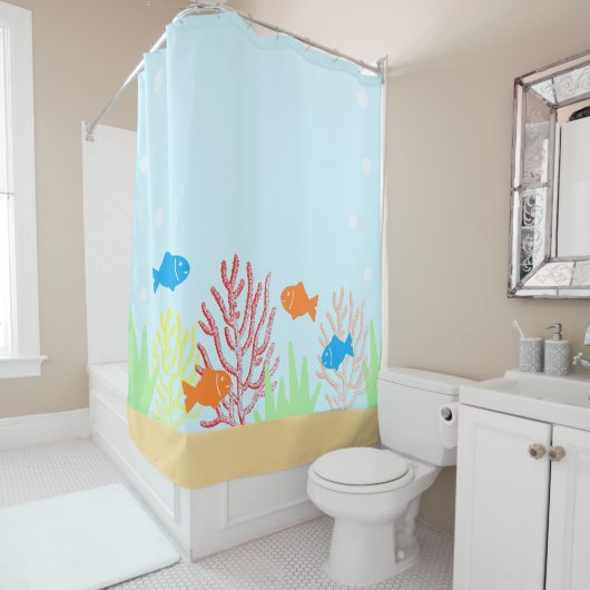 Meeresleben Duschvorhang (Beispiel)