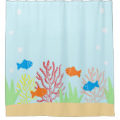 Meeresleben Duschvorhang (Vorderseite)
