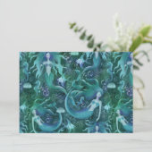 Meeresleben Einladung (Stehend Vorderseite)