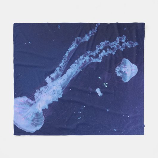 Meeresleben Fleecedecke (Vorderseite (Horizontal))