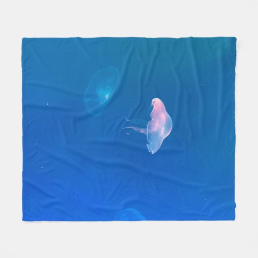 Meeresleben Fleecedecke (Vorderseite (Horizontal))