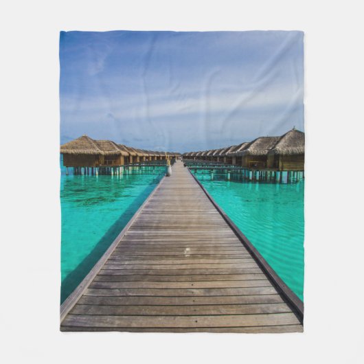 Meeresleben Fleecedecke (Vorderseite)