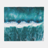 Meeresleben Fleecedecke (Vorderseite (Horizontal))