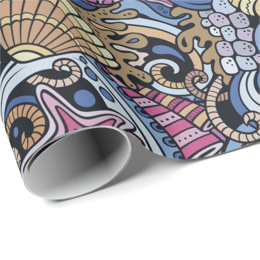 Meeresleben Geschenkpapier (Rolleneckpunkt)