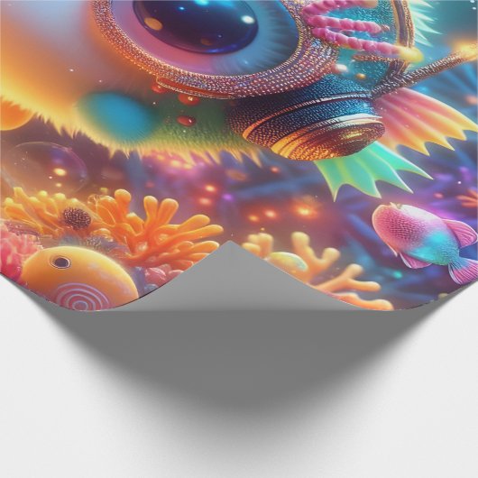 Meeresleben Geschenkpapier (Ecke)