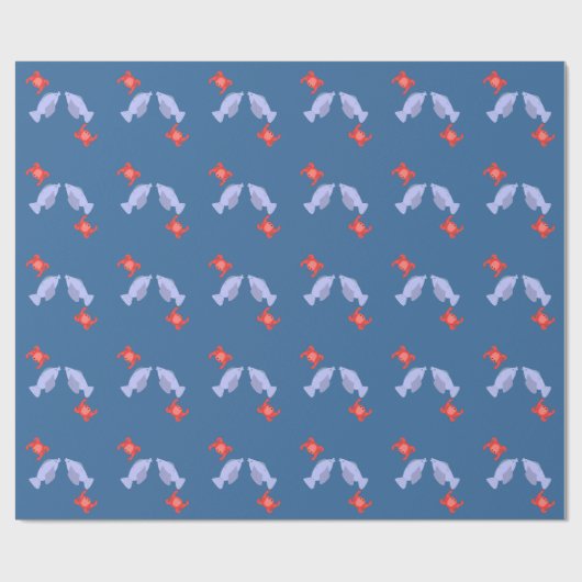 Meeresleben Geschenkpapier (Flach)