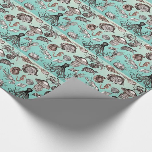 Meeresleben Geschenkpapier (Ecke)