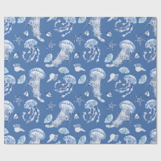 Meeresleben Geschenkpapier (Flach)