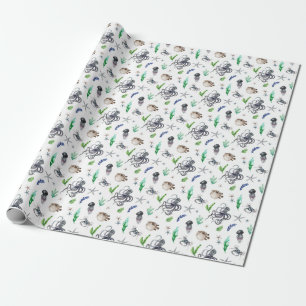 MEERESLEBEN GESCHENKPAPIER