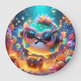 Meeresleben Große Wanduhr