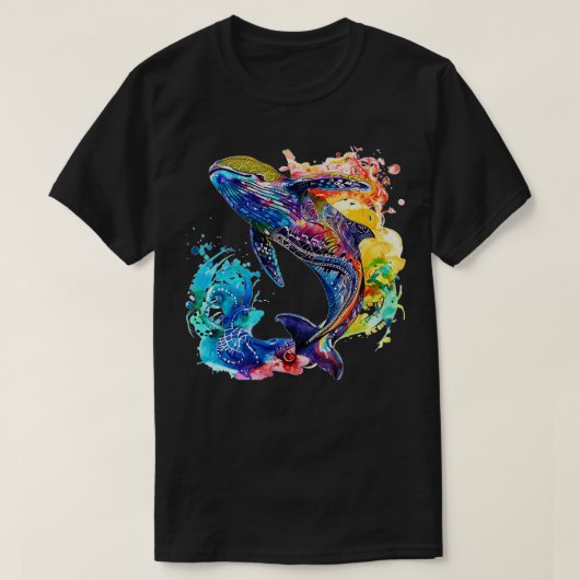 Meeresleben in Aquakultur T-Shirt (Design vorne)