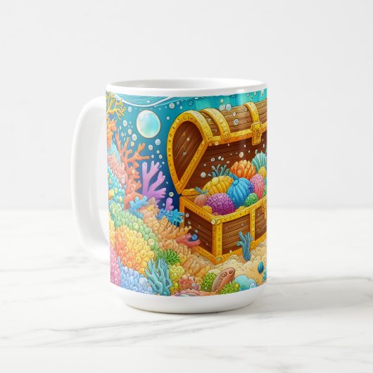 Meeresleben Kaffeetasse (Vorderseite Links)
