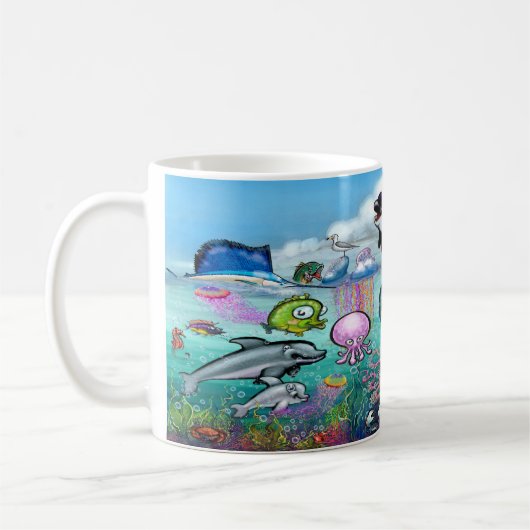 Meeresleben Kaffeetasse (Links)