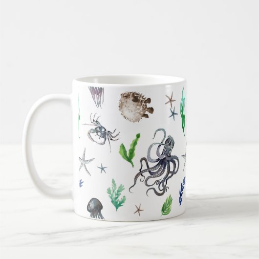 MEERESLEBEN KAFFEETASSE (Links)